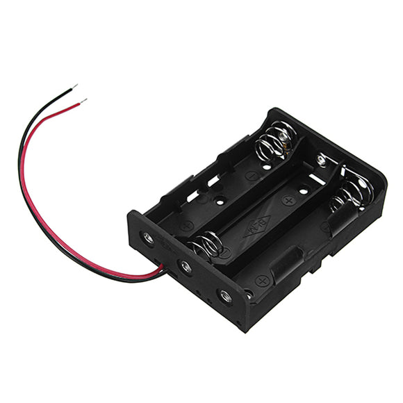 20pcs DC 11.1V 3 Slot 3 Series 18650 Battery Holder Box Case With 2 Leads And Spring