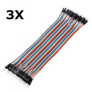 120pcs 20cm Male to Male Color Breadboard Jumper Cable Dupont Wire