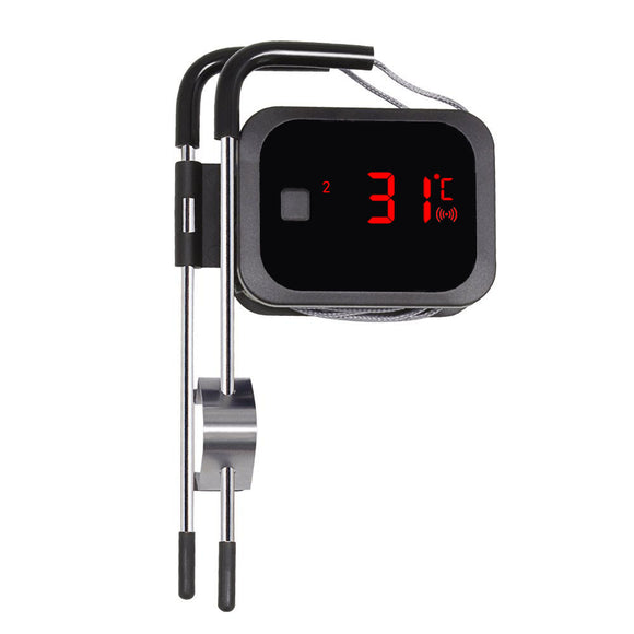 Inkbird IBT-2X LED Screen Cooking Bluetooth Wireless BBQ Thermometer Stainless Steel Probe