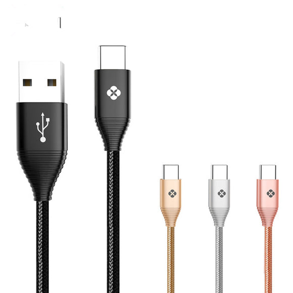 TOTU 1M Zinc Alloy 2.4A USB Type-C Fast Charging Cable for Samsung S8 Xiaomi Mi5S Nexus 5X 6P