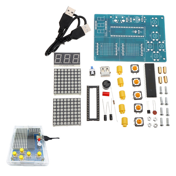 51 SCM Chip Game Console Electronic Production DIY Kit Play Game Design Board Module