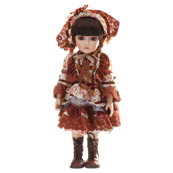 NPK 45cm BJD Doll 1/4 Cute Ball Joint Doll Dressed Girl Lifelike Baby PlayHouse Toy Collection