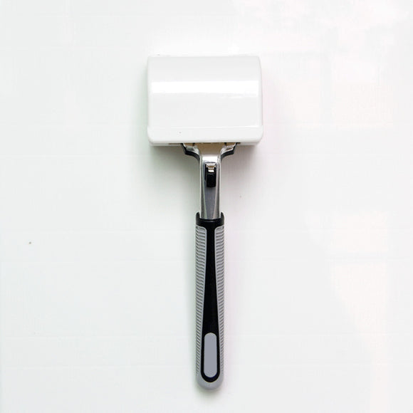 White Plastic Razor Holder Plug Holder Hook with Self Adhesive