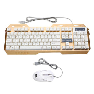 Mouow T18 104 Keys Backlight Mechanical feeling Gaming Keyboard and Optical Mouse Suit