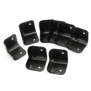 8pcs Black Hard Steel Guitar Amp Amplifier Speaker Cabinet Corners Protector