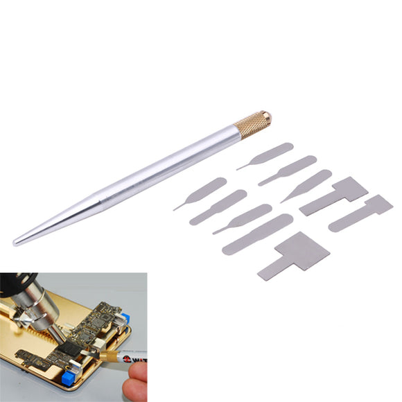 10 in 1 IC Chip Repair Thin Blade Tool Cell Phone CPU Remover Burin Pratical Repair Hand Tool