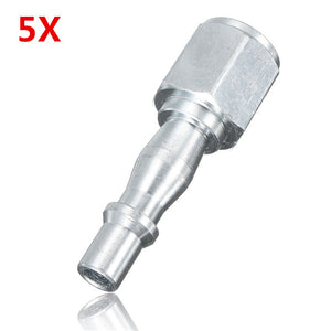 1/4 English Female Quick Coupler Mortise Fitting Connectors Compressor Air Tool 5Pcs"