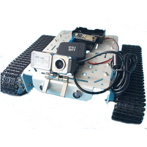 Silver/Gold T300 WIFI Smart Robot Tank Car With Camera Development DIY Kit