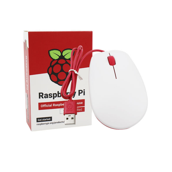 Official Mouse Red and White for Raspberry Pi All Series