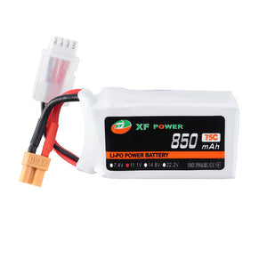 XF POWER 11.1 850mAh 75C 3S Lipo Battery XT30 Plug for RC Racing Drone