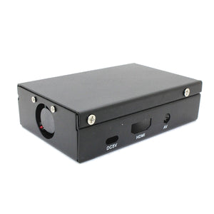 Black Metal Box Iron Enclosure Case With Fan For Raspberry Pi 2/B + Fit For Camera