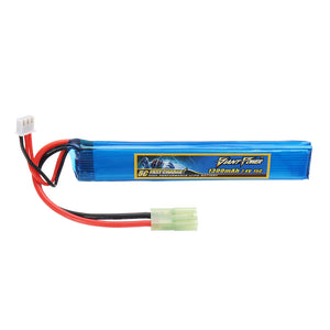 Giant Power 7.4V 1300mAh 2S 15C LiPo Battery AIRSOFT Pack Mini-Tamiya Plug