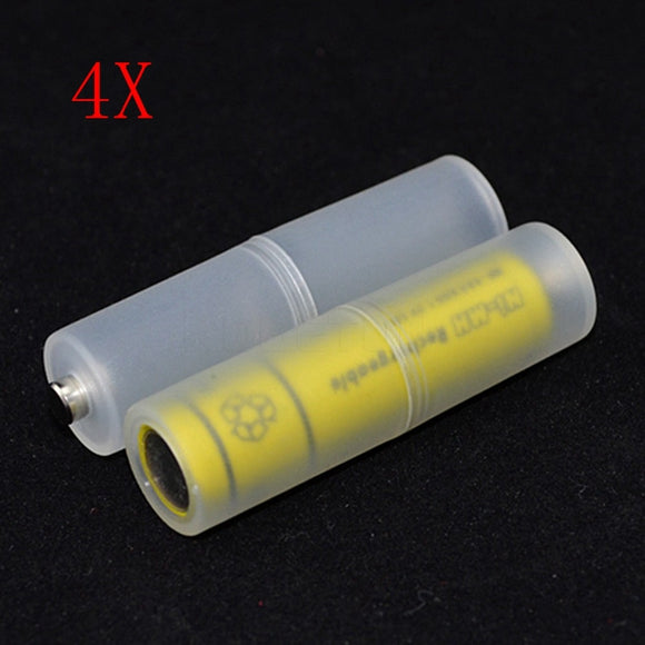 4PCS AAA To AA Battery Adapter Converter Case Holder