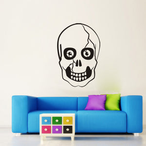 KST-6 Halloween PVC Wall Stickers Skull Living Room Bedroom Decoration Wall Stickers