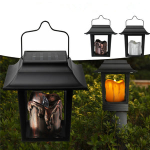 Solar Powered LED Candle Light Outdoor Garden Pathway Lawn Light Camping Hanging Lamp