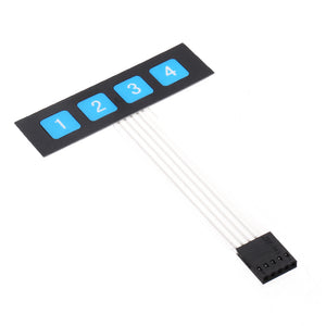 1 Rrow 4 Key Membrane Switch Matrix Keyboard Thin Film Button Control Panel Single-chip Microcomputer Extended Keyboard