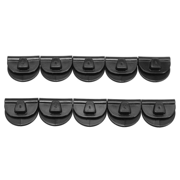 10pcs Left Battery Cover Clips Black For Harley Sportster XL883 XL1200 48 72 04-17