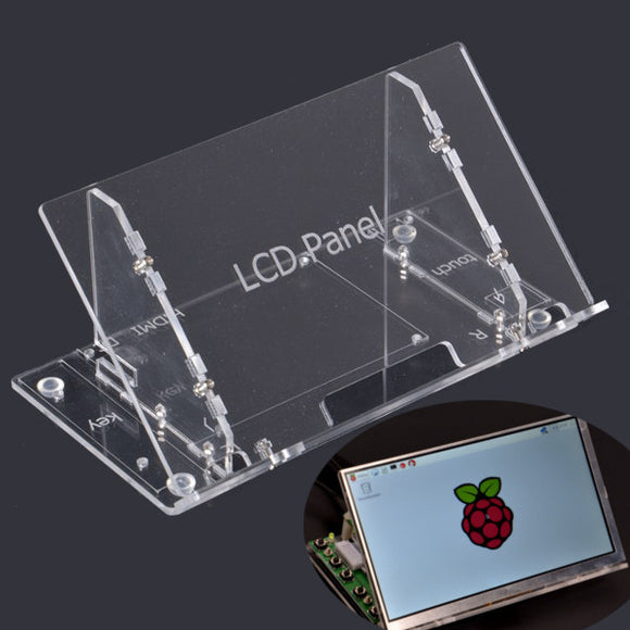 Transparent 7 Inch LCD Display Screen Housing Bracket For Raspberry Pi 7 Inch Screen