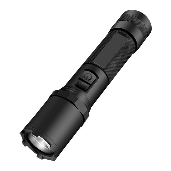 XANES 800 Lumens Flashlight 18650 Battery USB Rechargeable Zoomable IPX56 Waterproof 3 Modes Troch Light Camping Hunting