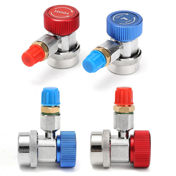 R134A H/L Type AC Manifold Gauge Quick Coupler Adapters Set