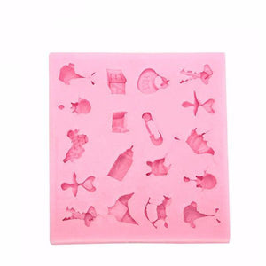 18 Holes Boots Horse Silicone Cake Mold Decoration Cake