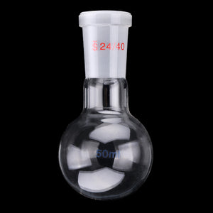 50mL 24/40 Glass Single Neck Round Bottom Flask Laboratory Boiling Bottle Glassware