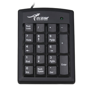 Black Pure PS/2 Numeric Keypad Numpad Number Mini Pad Keyboard