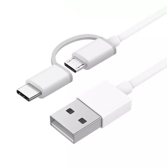 Bakeey 2 in 1 QC 3.0 Type C Micro USB Fast Charging Cable 30cm For Oneplus 5 Xiaomi 6 Redmi Note 4x