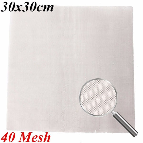 40 Mesh Stainless Steel 12x12 Inch Mesh Strainer Filer Net Screen