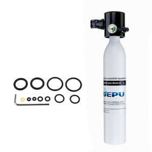 DEDEPU 500mL Oxygen Cylinder Scuba Diving Equipment Air Tank Respirator Underwater Breath