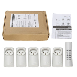 Wireless Line Remote Control Switch Smart Power Socket Wireless Timer Switch Outlet EU Plug