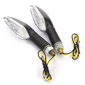 Motorcycle LED Turn Lights Indicators Black