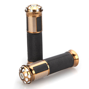 universal Brown 7/8 Hand Grips for Motorcycle Street Bike Handlebars"