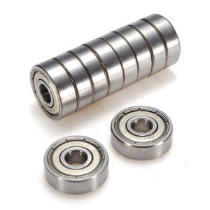 10PCS 626-ZZ 6x19x6mm Double Shielded Metric Deep Groove Ball Bearings