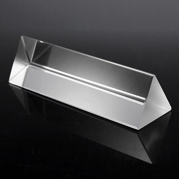 10cm Physics Optical Glass Triple Triangular Prism