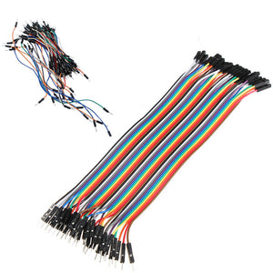 65pcs Mixed Color + 40pcs Male to Female Jumper Cable Dupont Wire For Arduino