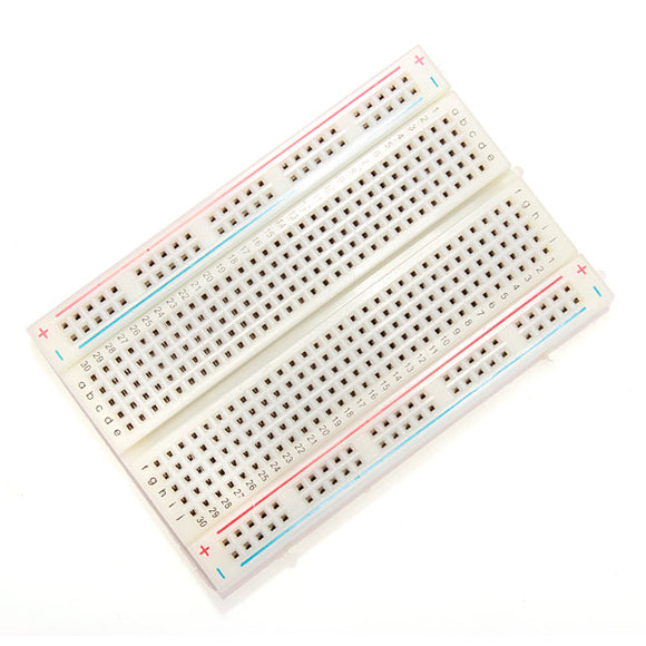 10pcs 8.5 x 5.5cm White 400 Holes Solderless Breadboard For Arduino