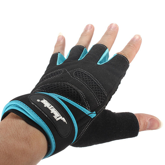 Sports Exercise Gloves Weight Lifting Gym Training Workout Wrist Wrap