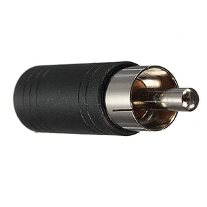 3.5mm Mono Female Jack Socket to Phono RCA Plug Adapter Connector