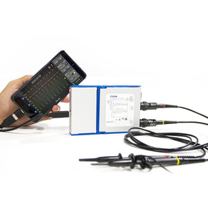 OSCA02L(OSCA02+Logic Analyzer) 35MHz 2 CH Oscilloscope 100M/s Sampling Rate Hand-held Portable USB PC Virtual Digital Oscilloscope