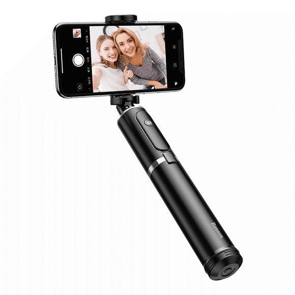 Baseus 2 In 1 Mini bluetooth Extendable Monopod Tripod Selfie Stick for Sports Smart Phone Camera