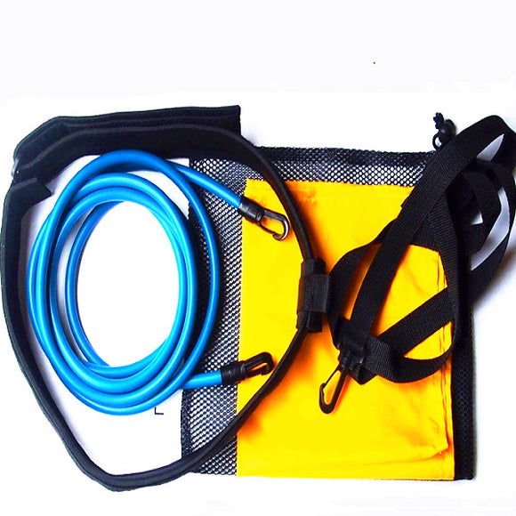 Swimming Trainer Set Traction Resistance Swim Training Device + Water Pocket + Mesh Bag