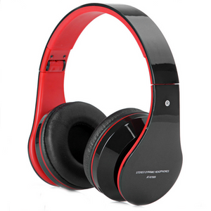 AT-BT809 Foldable Wireless Bluetooth Headphonee Headset With Mic FM TF