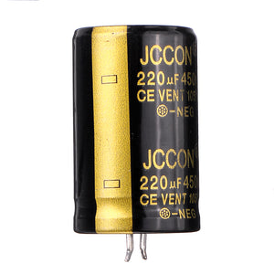 5Pcs 220UF 450V 22x40mm Radial Aluminium Electrolytic Capacitor High Frequency 105C