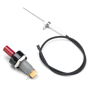 Universal Piezo Spark Ignition Set + Cable 50cm Push Button Igniter For Gas Grill BBQ