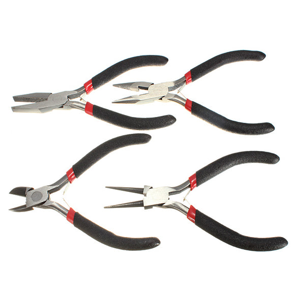 4Pcs Mixed Needle Round Nose Pliers Tool Kit Jewelry Making Tool