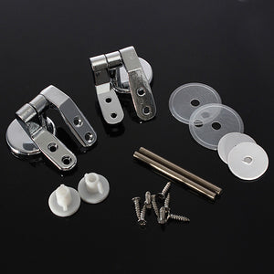 Replacement Toilet Seat Hinge Set Chrome Hinge With Fittings