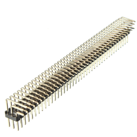 2.54mm 3x40P Male Pins Three Row Right Angle Pin Header