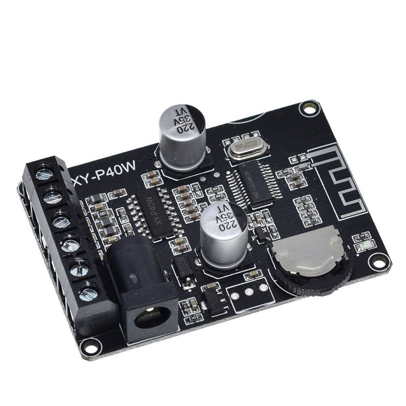 3pcs XY-P40W 40Wx2 Dual Channel bluetooth 5.0 Stereo Audio Power Digital Amplifier Board DIY Amplifier DC5-24V without Shell