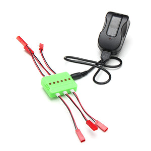 6 IN 1 Balance Charger with JST Wires for 3.7V JST Male Plug Battery